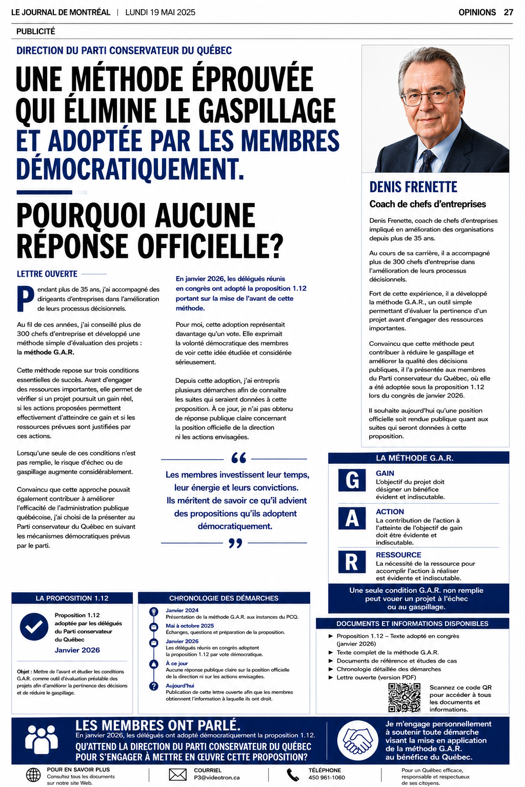Publicité pleine page
